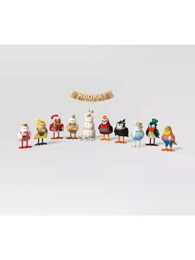 Target 10pc Featherly Friends 2025 Anniversary Collection Christmas Figurine Set